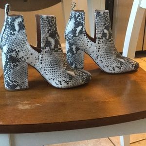 Steve Madden Snakeskin Bootie